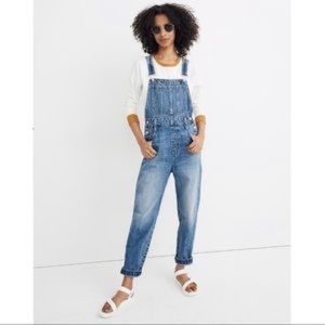 Madewell straight-leg overalls in hickory wash